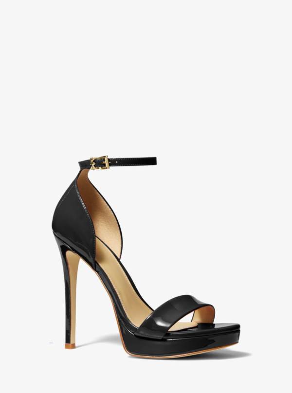 Damske Sandále Michael Kors Jordyn Patent Leather Platform Čierne - Topanky Michael Kors Nejlevnejsi | UQRTO-1695